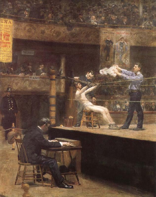 Thomas Eakins Zwishchen den Runden oil painting image
